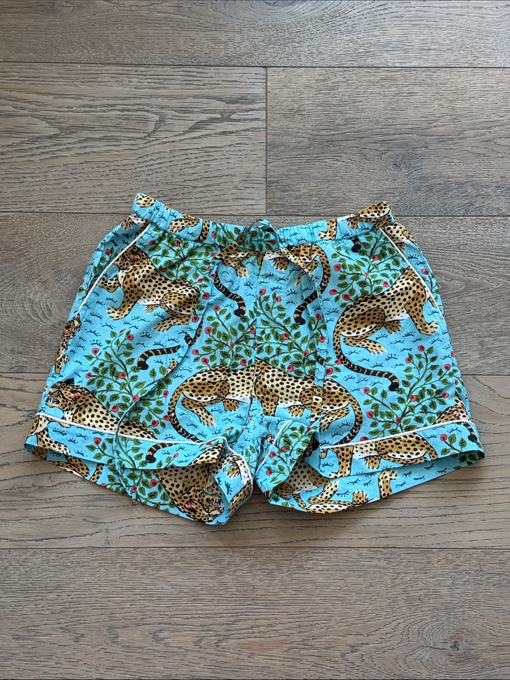 Printfresh Bagheera Leopard 🐆 Print Something Blue (Aqua) Short Pajama Set-XXS - Picture 6 of 16